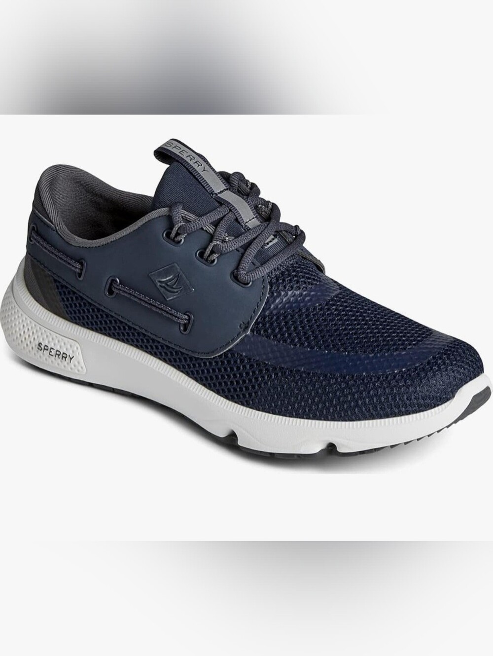New Sperry Women's 7 Seas 3-Eye Navy Boat Shoes Sneakers 6 - Picture 2 of 7
